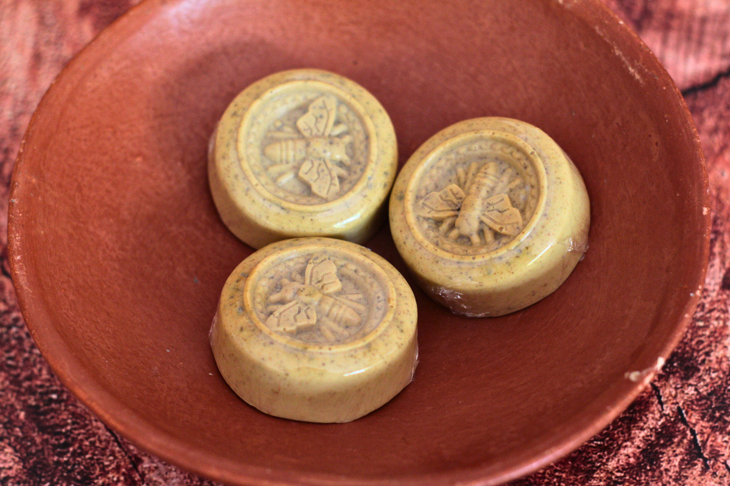 Jabón de miel y polen.