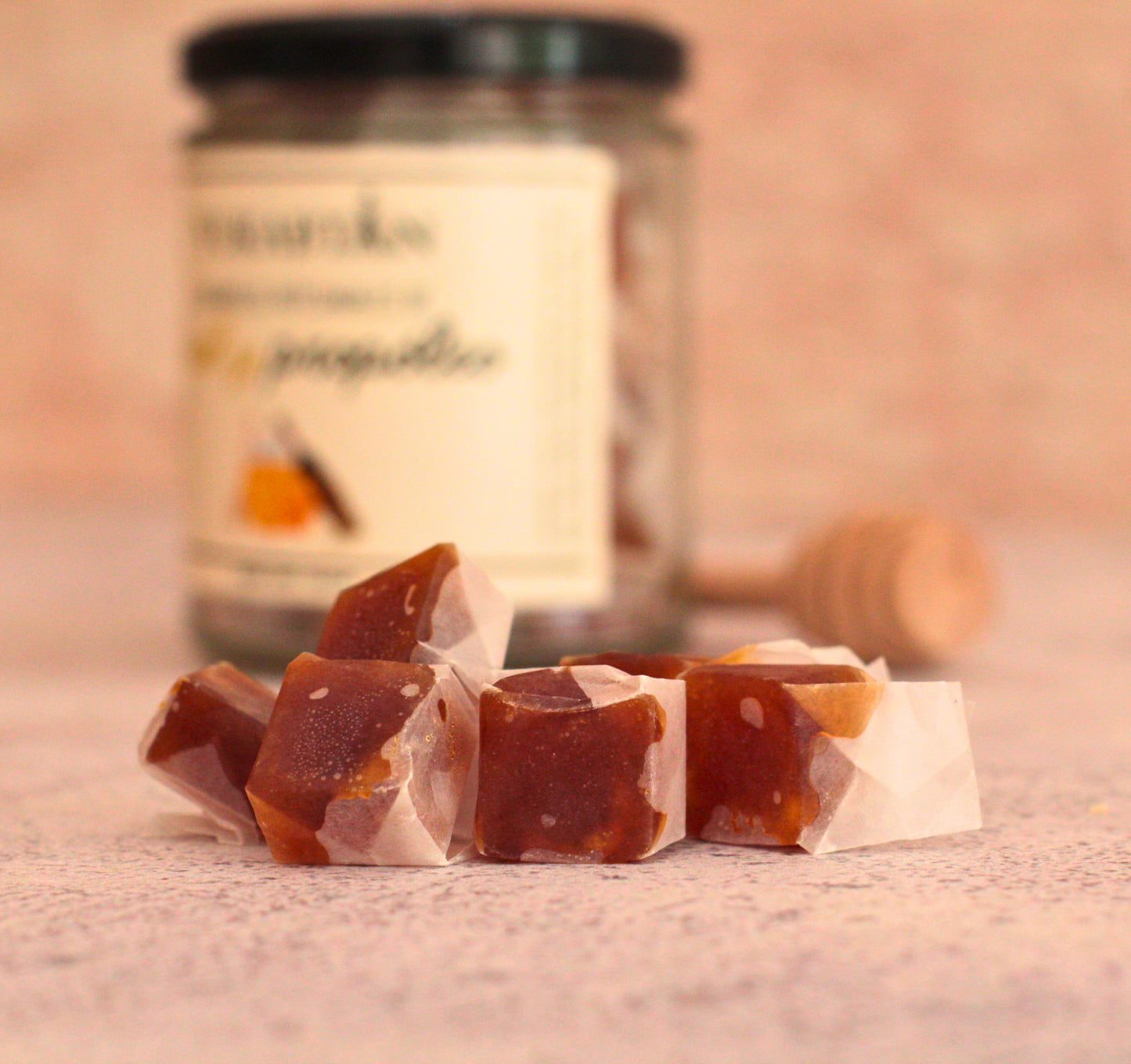 Caramelos de miel y propóleo.