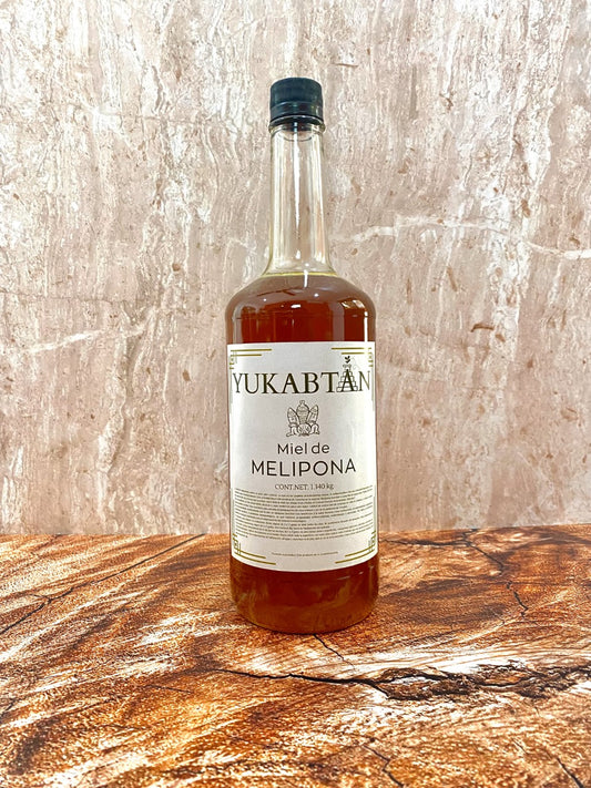 Miel de Melipona, 1 litro. Botella de vidrio.